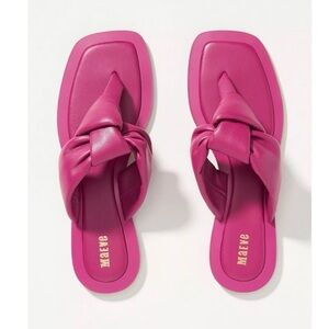 Anthropologie Maeve Puffy Knotted Sandals